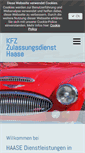 Mobile Screenshot of kfz-zulassung-haase.de